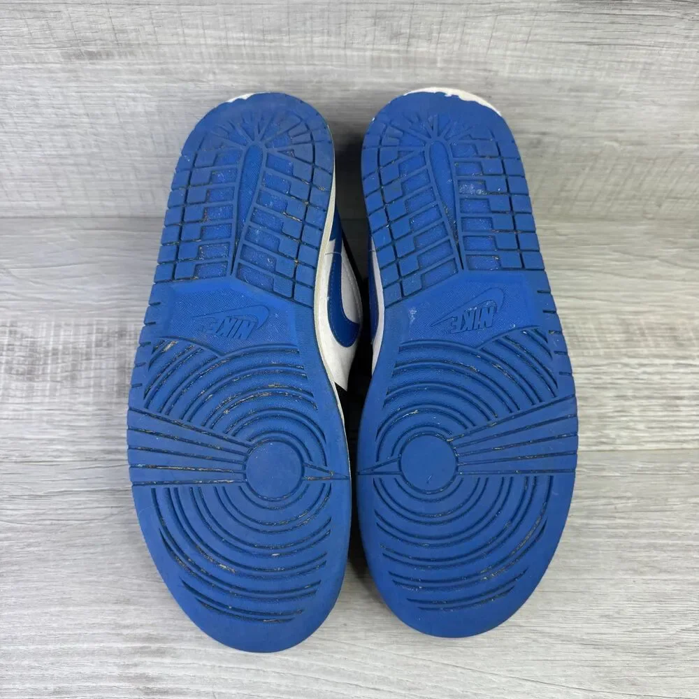 Nike Air Jordan 1 Low Alternate Royal Toe 553558-140 Men 8.5 Shoes White Sneaker
